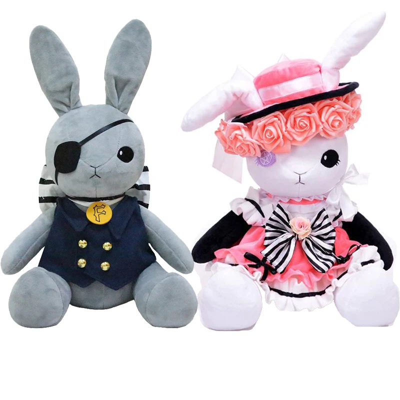 

Kuroshitsuji Black Butler Plush Doll Rabbit Cosplay Costume Kuroshitsuji Ciel Phantomhive Lolita Rabbit Doll Plush Stuffed Toys