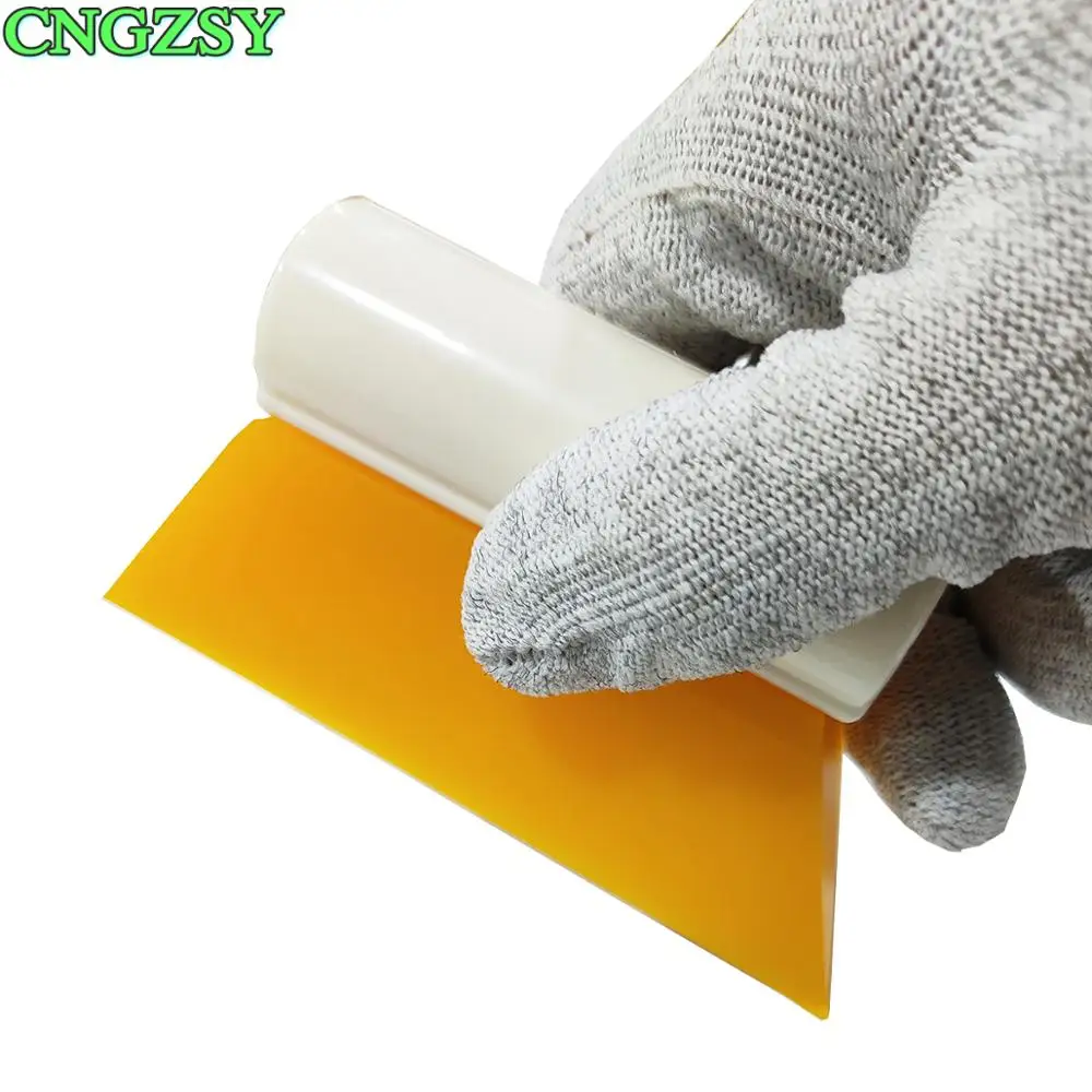 4“/10cm Silicone Film Scraper Turbo Squeegee Window Film Tools Tube Rubber Scraper Car Home Silicone Water Blade Decal Wrap B28