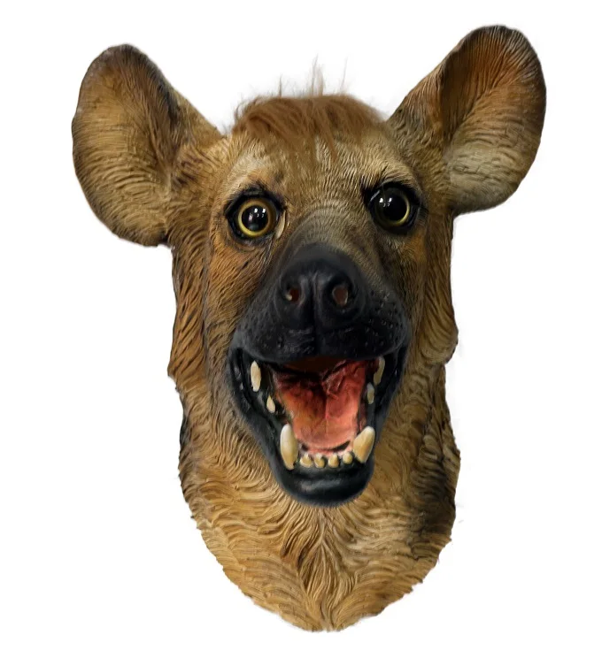 Wild Animal German Shepherd Dog Overhead Latex Hyena mask for Halloween Party