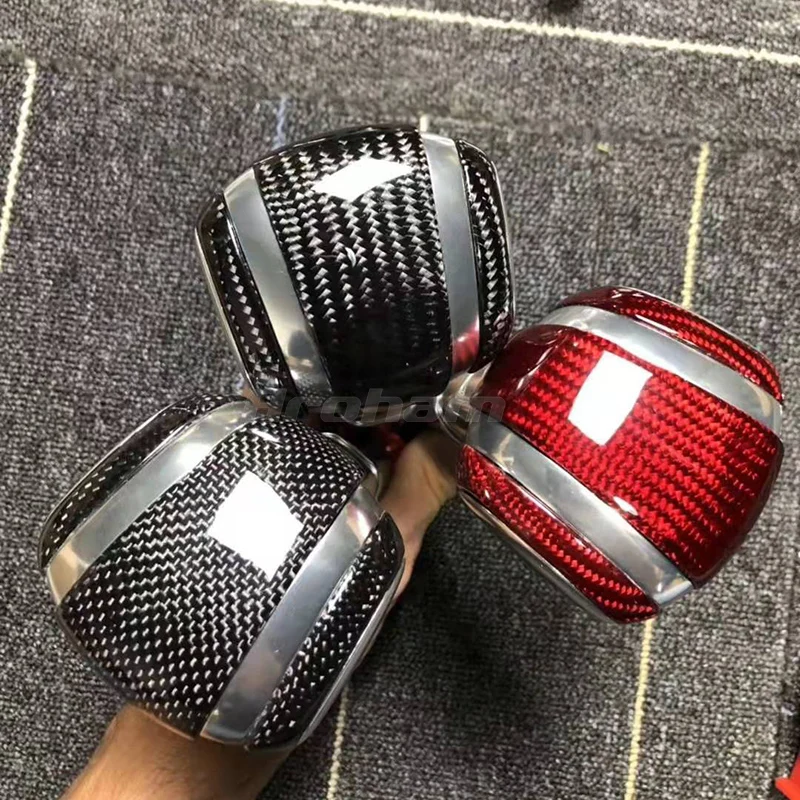 Carbon Fiber Car Gear Shift Stick Knob HandBall For Porsche Boxster Cayman 911 Panamera Cayenne Macan