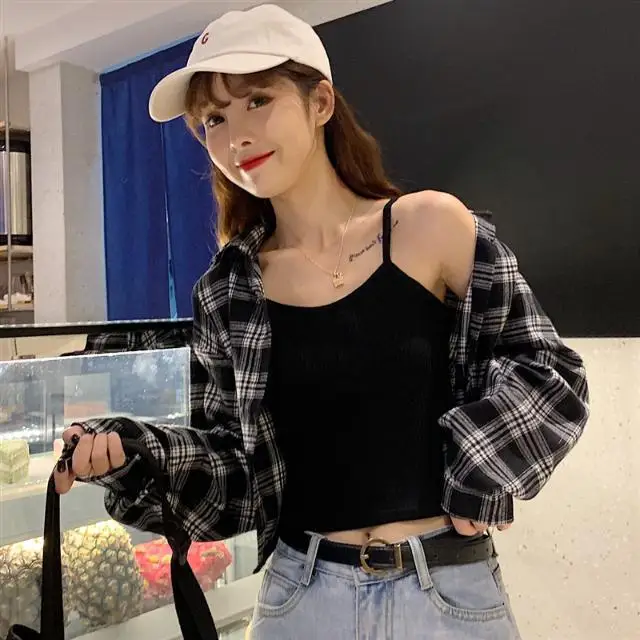 Woman Sweaters Cardigan Plaid Women Season Baggy Coat Long Sleeve Top Sueters De Mujer image 5