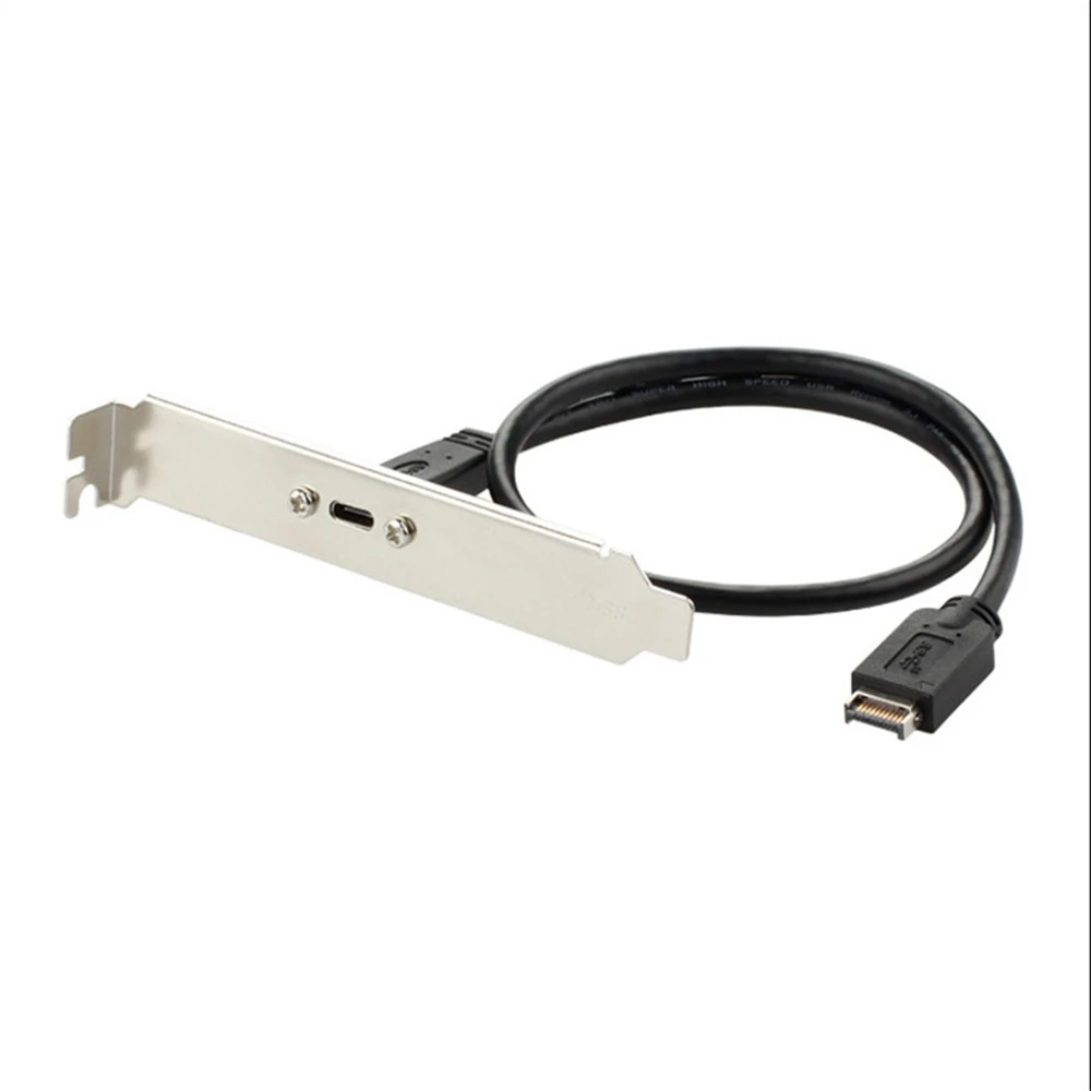 USB3.1 USB 3.1 전면 패널 헤더 유형-e 유형 E - USB-C 유형-C C 암 연장 케이블(패널 장착 나사 포함)