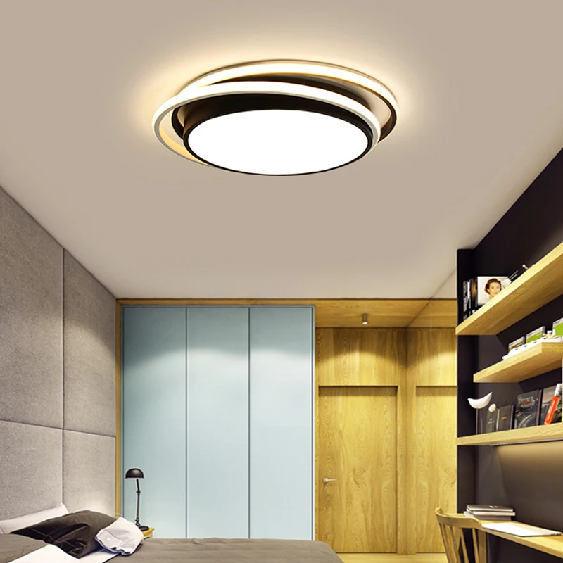 

Led Ceiling lamp For Living Room Study Bedroom Home Decor chandeliers Modern White/Black surface mounted Ceiling Lights kitchen