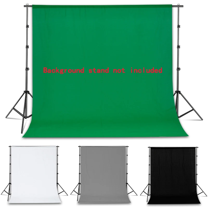 Photography Photo Background Green Screen Backdrop Professional White/Black/Gray Smooth Muslin Backdrops For Photo Shoot Props