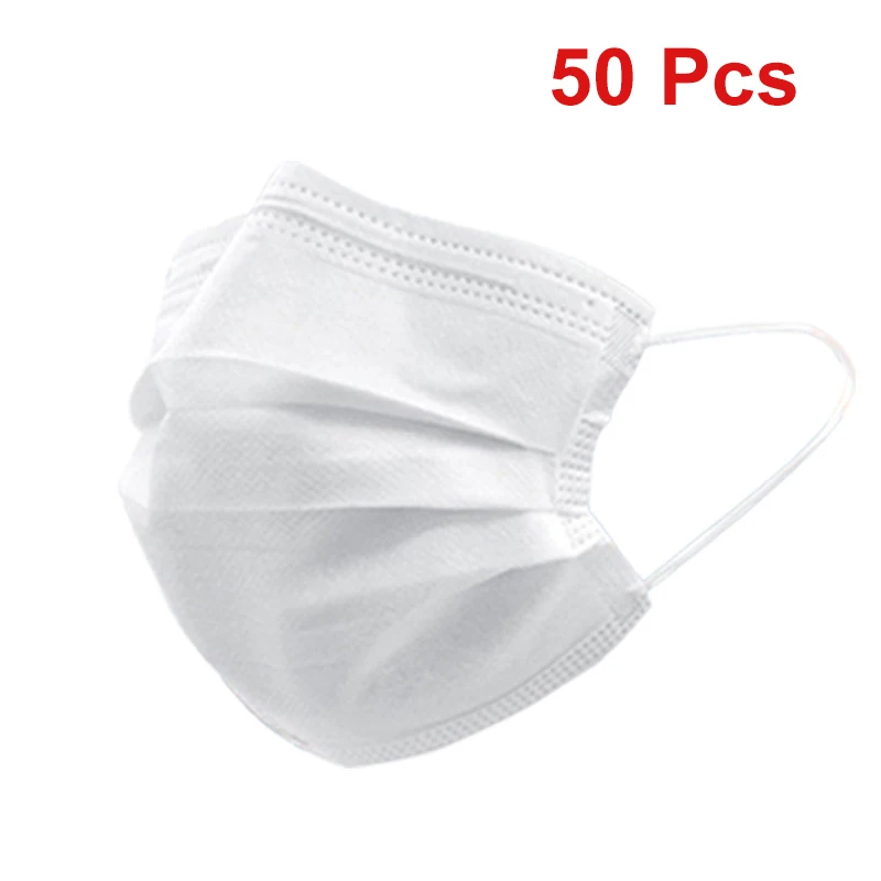 Masken 3-lagige Maske Gesichtsmasken Melt Blown Cloth Einweg-Anti-Staub-Schutzmasken Ohrbügel Mundmaske Schwarze Mascarillas