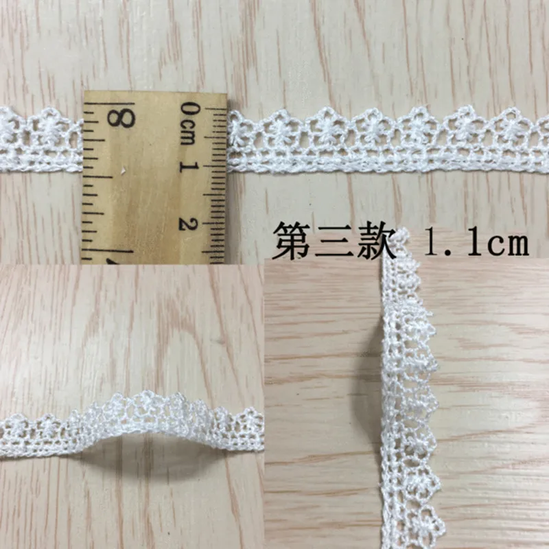 5Yards High Quality Unilateral White Lace Ribbon Trim DIY Embroidered For Sewing Decoration African Lace Fabric Ribbon