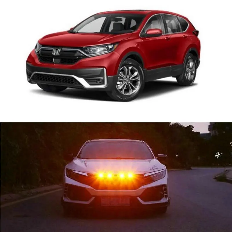 

Car Accessories Grille Light Lamp For Honda crv fit FRV hrv city Insight ridgeline accord Civic 6 7 8 JAZZ 2 3 4 LEGEND LOGO