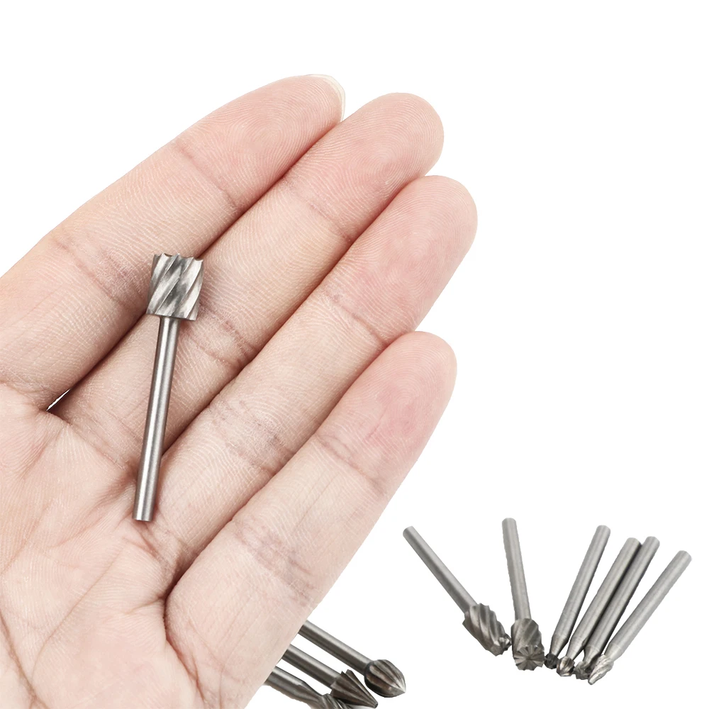 DIYWORK High Speed Steel Hand Tools Set 1/8" Shank Woodworking Carving Tool Drill Bit 10pc/Set