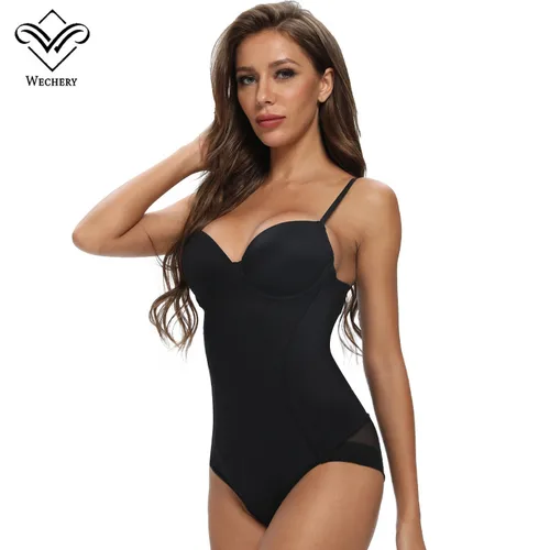 Imagen 2 del producto Body moldeador, ropa interior, Bodys adelgazantes para mujer, Body Sexy, moldeador de cuerpo, lencería, recortador negro, correa de modelado
