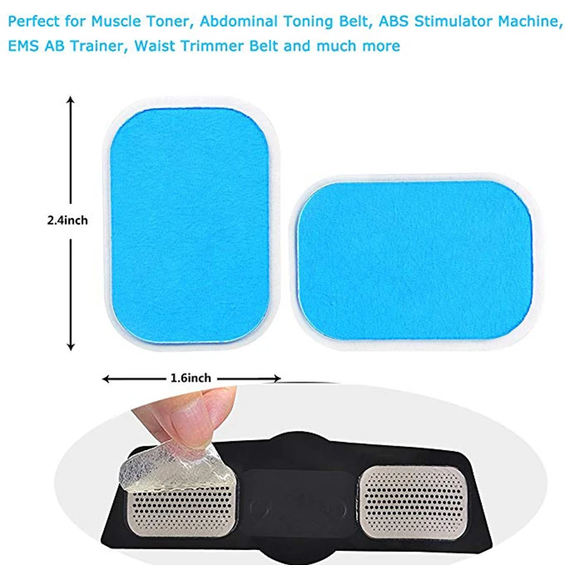 50Pcs Hydrogel Sticker Patch For ABS EMS Abdominal Stimulator Hip Trainer Toner Trimmer Belt Replacement Pads Vibration Fitness