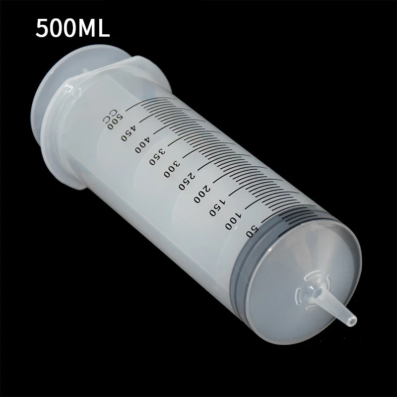 500ml Industrial plastic syringe needleless syringe hand-push large-capacity enema feeder feeder irrigation device