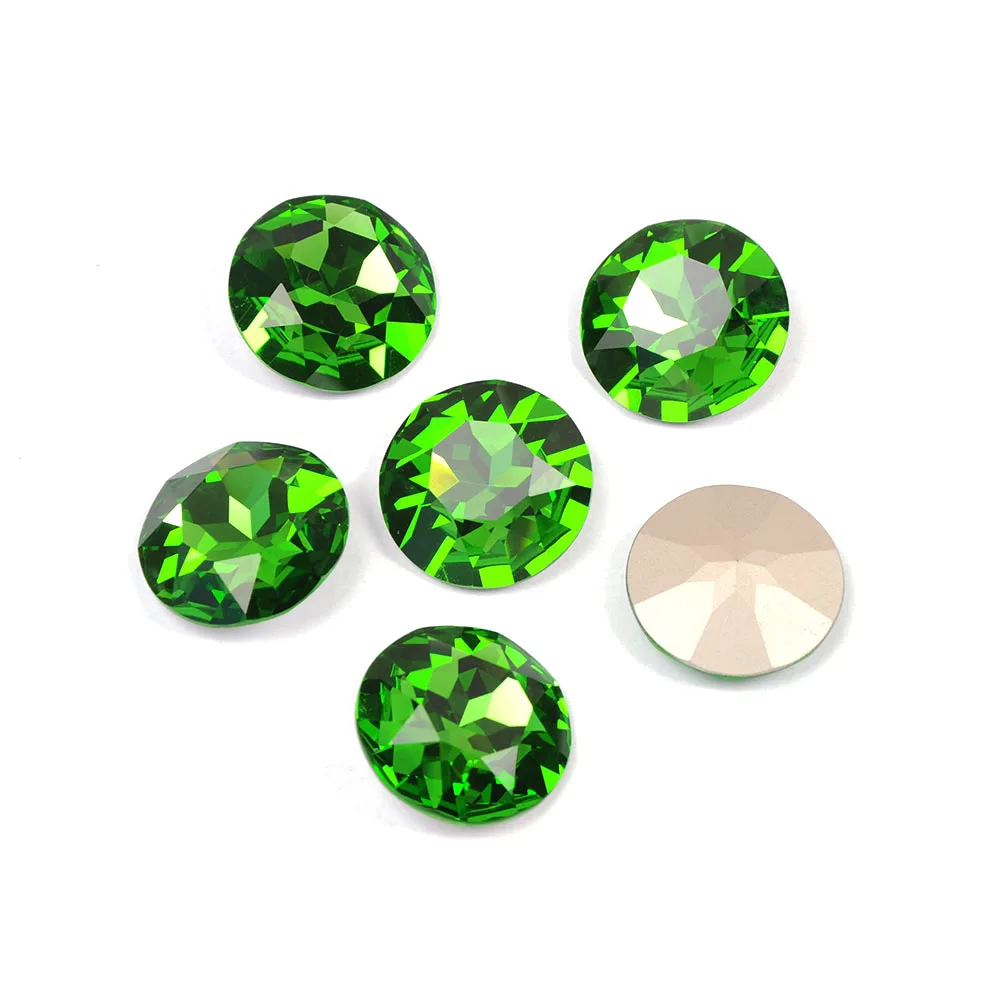 YANRUO 1201 Runde 27mm Genähte Steine Glaskristalle Große Strasssteine Rivoli Pointback DIY Diamantsteine für Schmuck und Kleidung – Detail 8