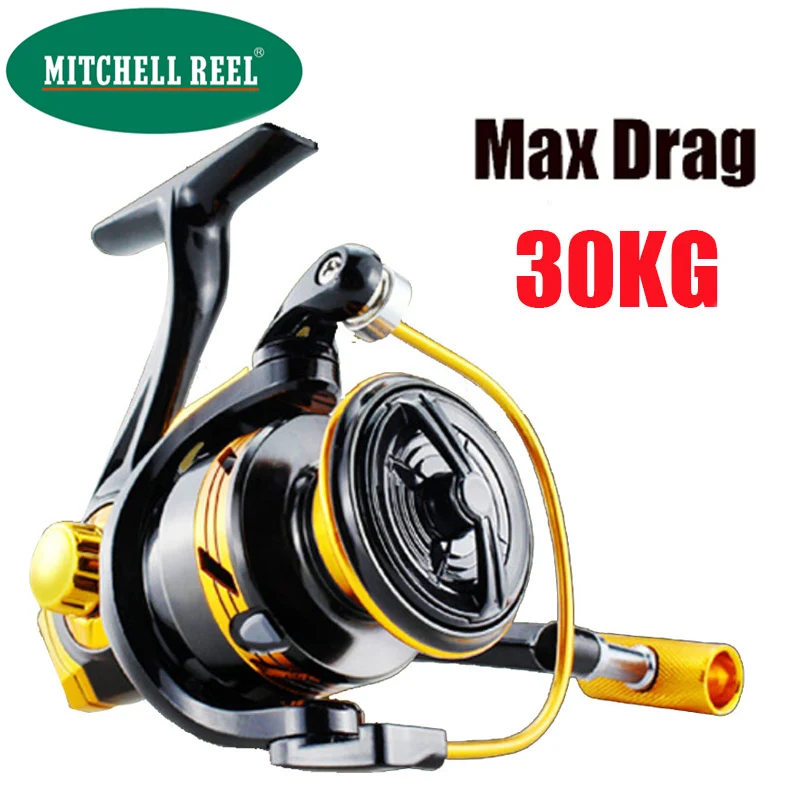 MITCHELL REEL 2021 Fishing Reels Spinning  Metal Spool 8-12kg Max Drag 5.2:1 High Speed Carp Spinning Reels Saltwater Reel