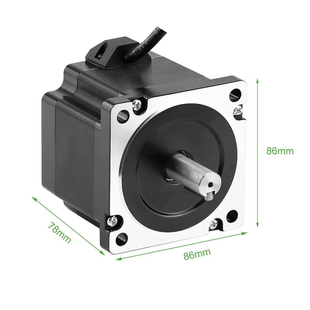 Rtelligent Nema 34 Stepper Motor 86mm 86AM45/86AM45-14 Stepper Motor for CNC Engraving Milling Machine