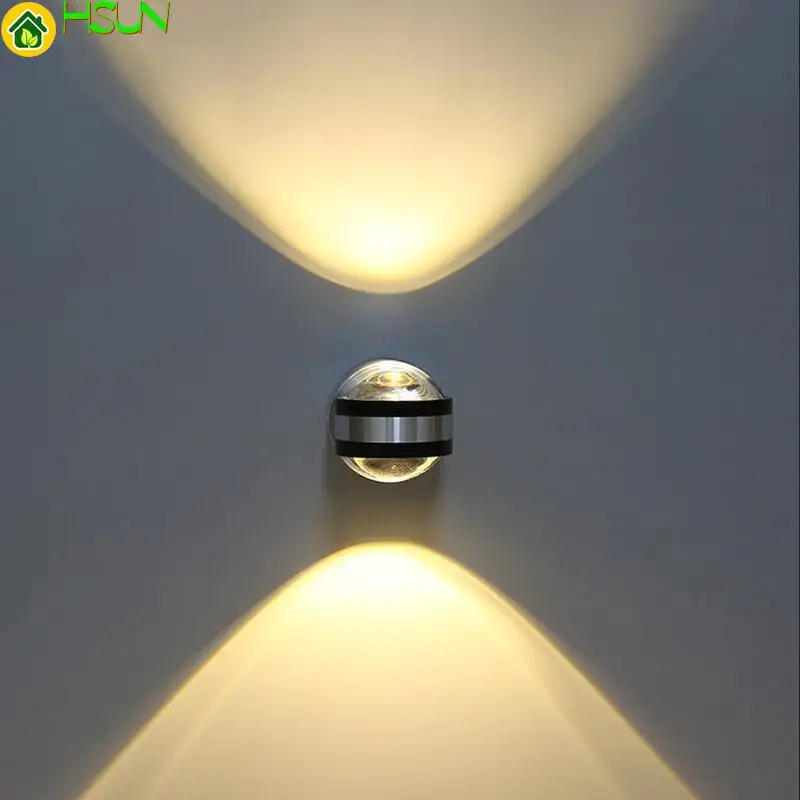 

lamp 6W led Up down modern wall indoor hotel decoration light living room bedroom bedside aisle TV background Wall Light