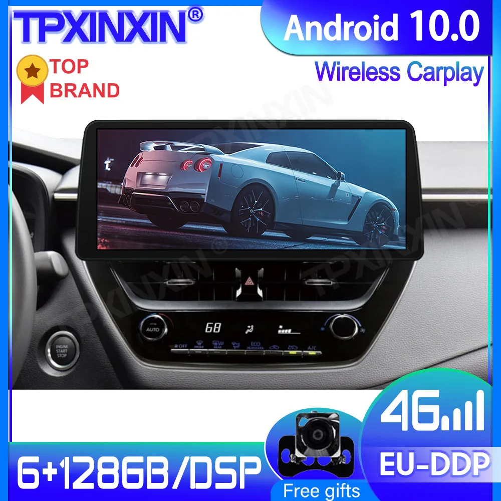 

12.3inch Android 10 Radio For Toyota Corolla 2019+ Car Multimedia Player GPS Navigation Stereo Tape Recorder DSP 6+128GB