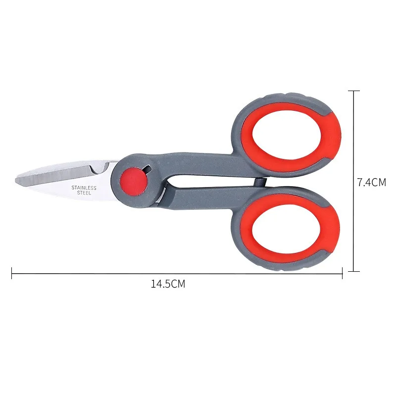 Stainless Steel Scissor For Fishing Scissor Portable Fishing Plier Cut PE line Braid Line Lure Cutter Plies Carp Fishing Tools