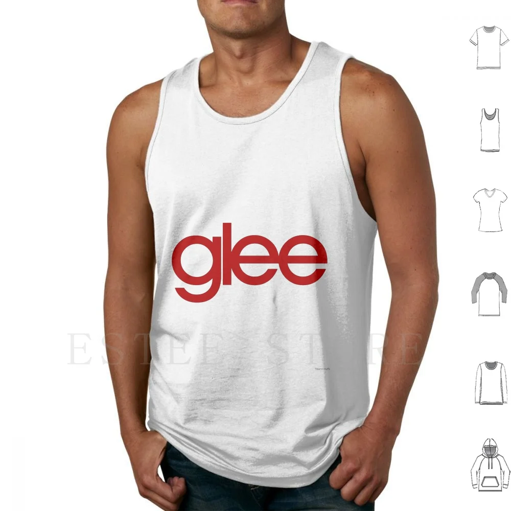 Glee Logo Red Tank Tops Vest Sleeveless Glee Santana Lopez Heather Morris Lea Naya Rivera Rachel Berry Quinn Fanray Diaana