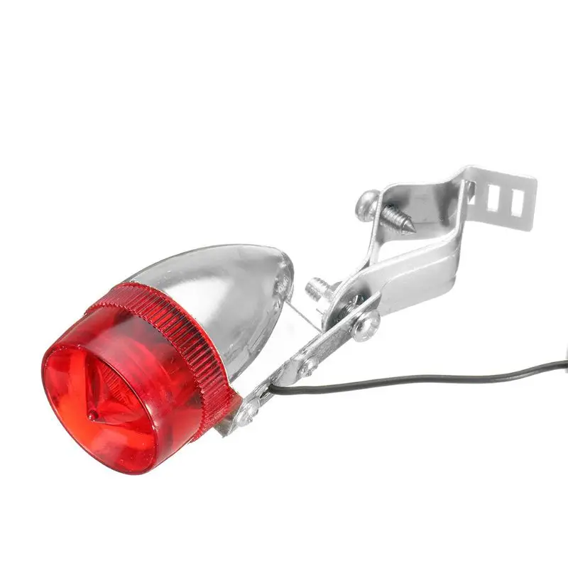 Aluminum Vintage Classic Bicycle LED Rear Tail Light Steel City Road Bike Retro PXPF