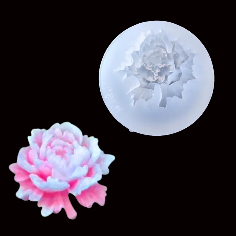Flower silicone mold DIY cake chocolate mold Rose shaped car aromatherapy candle handmade creative resin mold