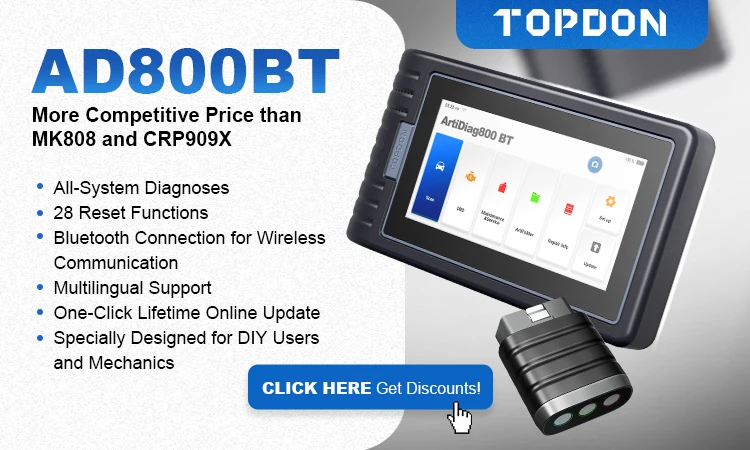 Cost-effective Artidiag800bt 2021 Topdon Artidiag Ad 800bt Artidiag800bt Ad800bt 800 28 Reset Pk Autel Maxicom Mk808 Mx808