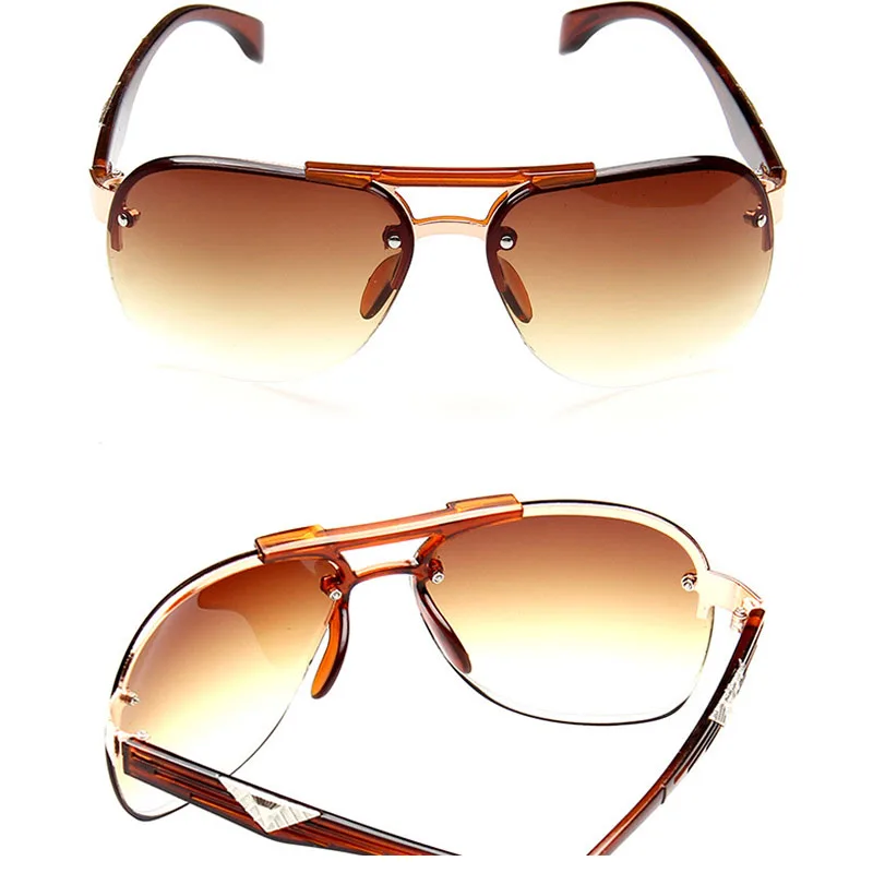 RBROVO-gafas De Sol clásicas Vintage para hombre y mujer, lentes De Sol con montura grande, UV400, De diseñador De marca, para conducir, 2023