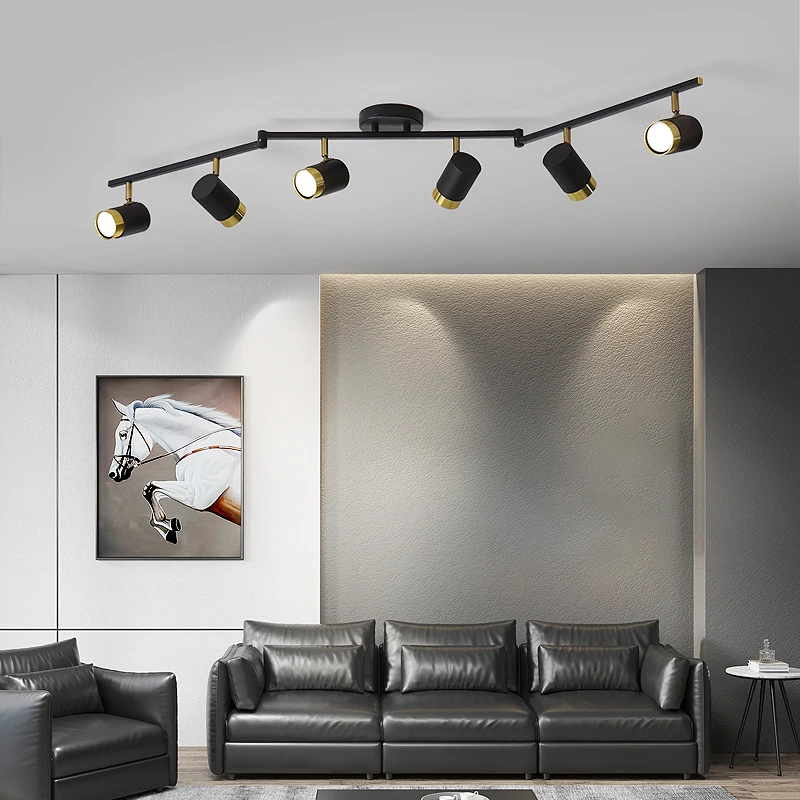 Spot lumineux led pour le plafond, éclairage d'intérieur, luminaire décoratif de plafond, montage en surface, idéal pour un salon ou une chambre à coucher