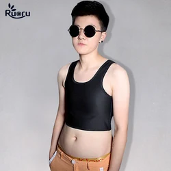 Ruoru binder trans tomboy chest binder Flat Breast Binder Les Corset Underwear Women Summer Short Vest Tank Top Shaper Bustier