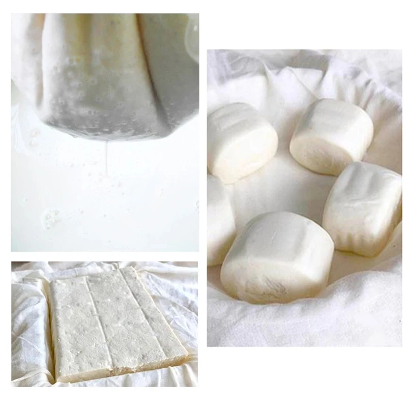 متعددة الوظائف المعجنات القماش القطن الجبن التوفو القماش حليب الصويا مرشح نبيذ القماش أدوات المطبخ الخبز حصيرة التخمير المعجنات أدوات #5