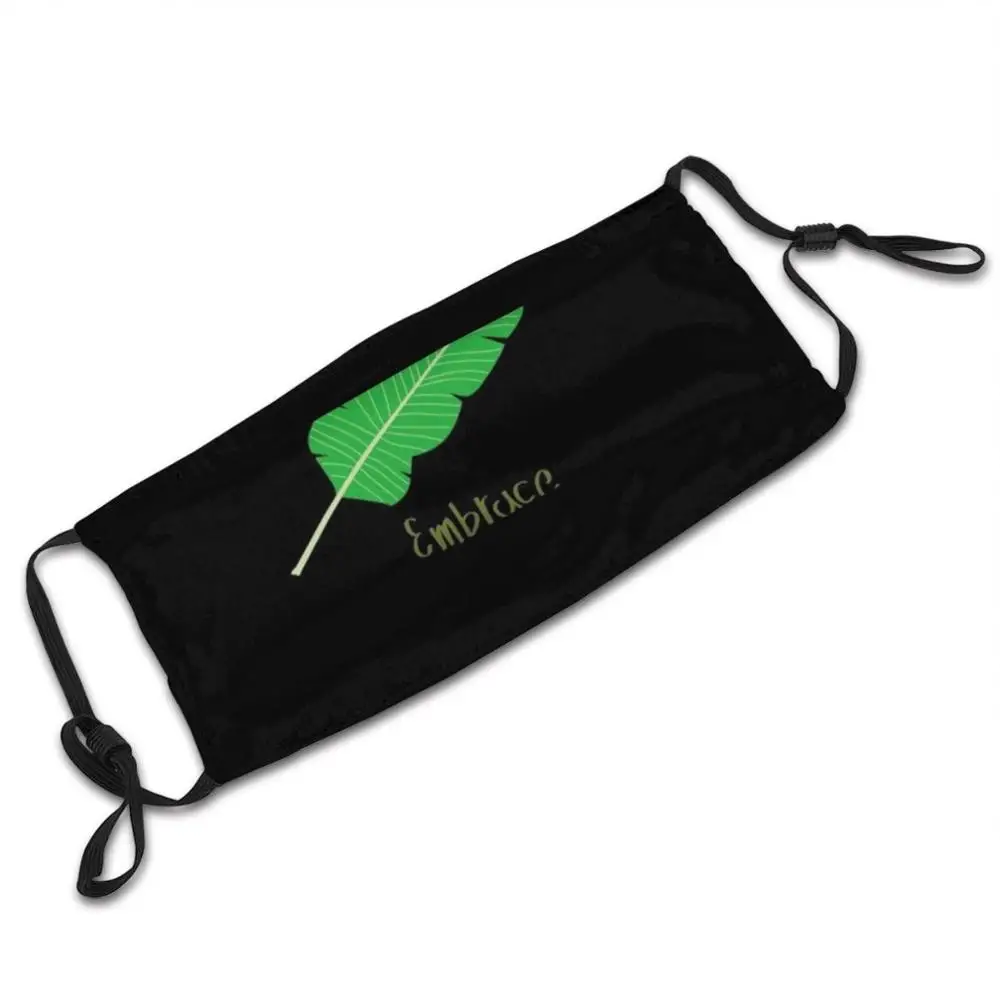 Design-Creator-With-A-Single-Plant-Leaf Custom Pattern Washable Filter Pm2.5 Adult Kids Mask Save The Ocean Embrace
