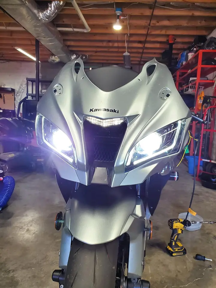 1XフルledフロントヘッドライトカワサキニンジャZX10R zx 10R 2016