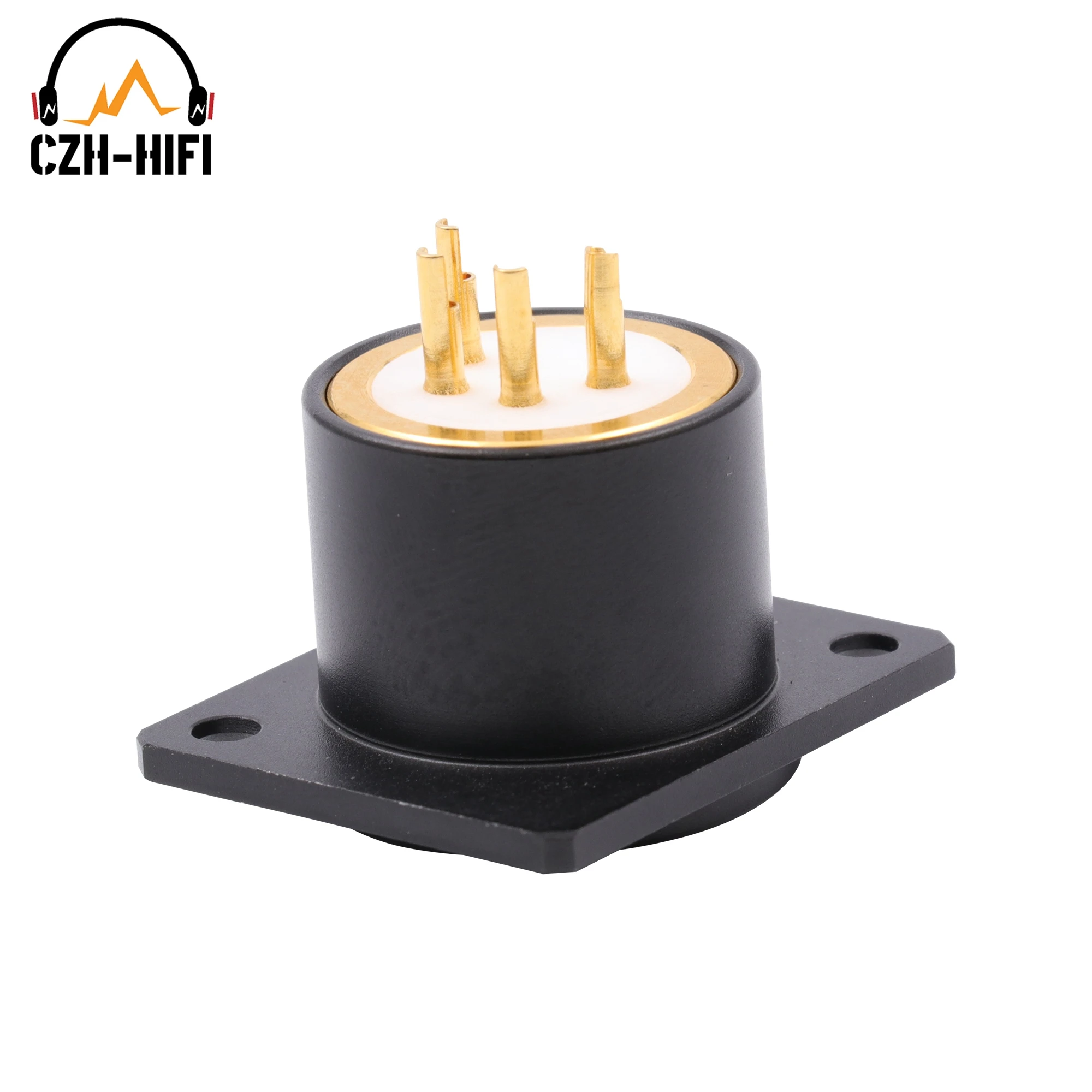 1pc eizz high end 3pin 4pin männlich xlr buchse buchse stecker mikrofon amp kanonen stecker adapter 24k vergoldet balance hifi diy – Detail 10