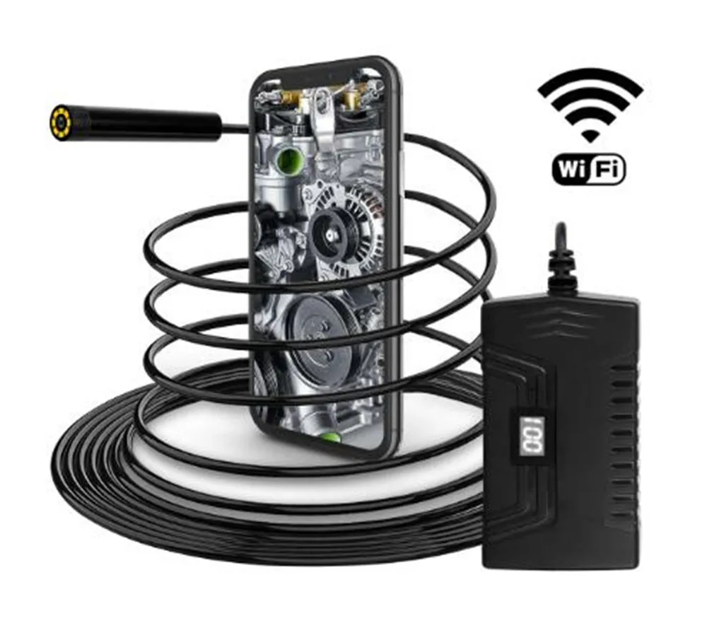 5.5mm 1080P Wireless WIFI Endoscope Water-proof IP67 CMOS Borescope