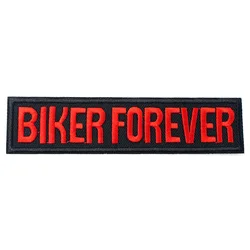 BIKER... Dimensioni: 13x3.1cm panno ferro sulla toppa Badge distintivi ricamati toppe per bambini astratte per adesivi per vestiti 0119