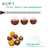 KQTFT Earbuds Ear Tips Eartips Replacement Silicone In-Ear Case Earplugs for Technics EAH-AZ60 Haylou-GT1 Foam