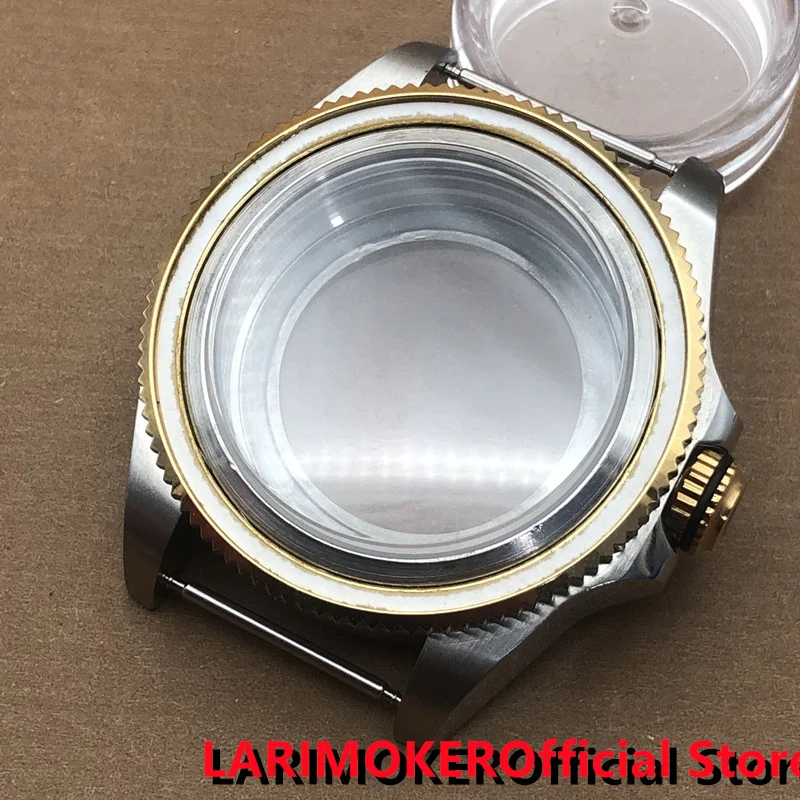 LARIMOKER 43mm Sapphire Glass Silver Case fit ETA 2836 NH35 NH36 PT5000 Miyota 8205 8215 Mingzhu DG 2813 3804 Seagull Movement