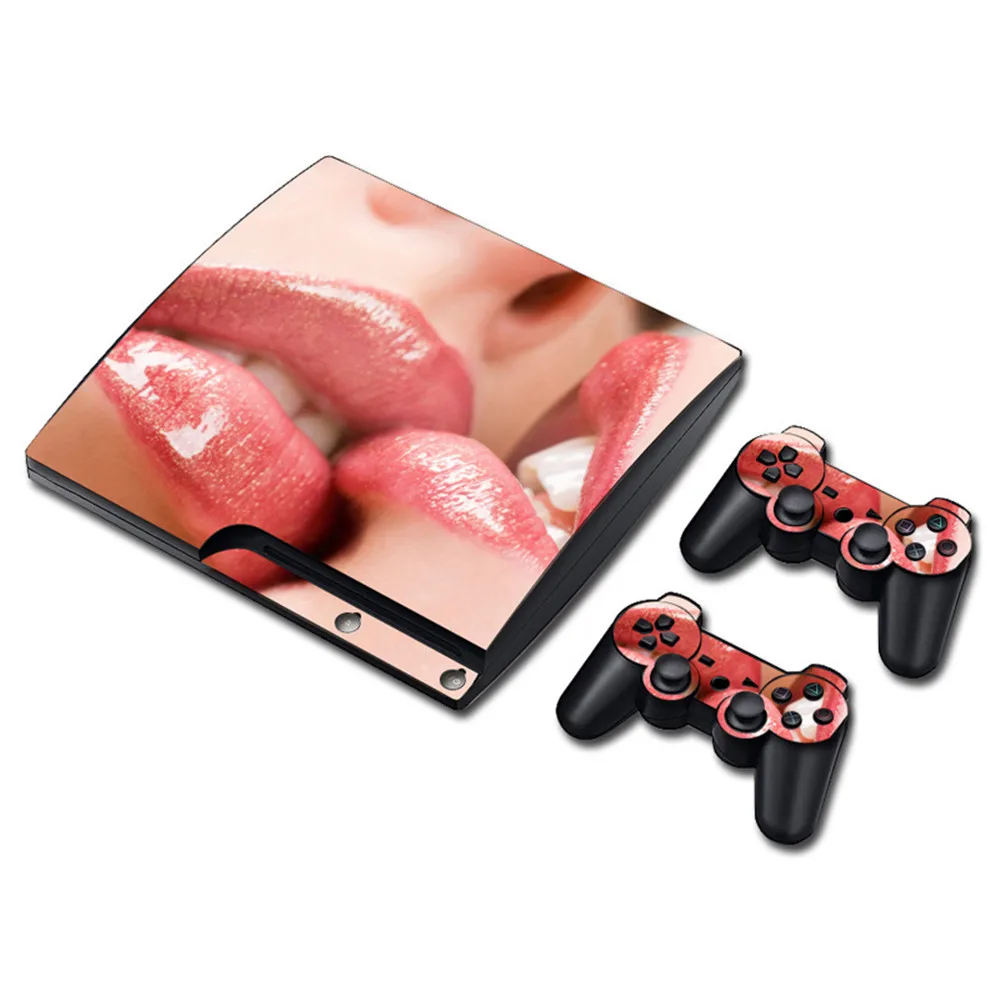 Лидер продаж! Обложка с наклейками для PS3 slim, Оригинальный игровой контроллер консоли