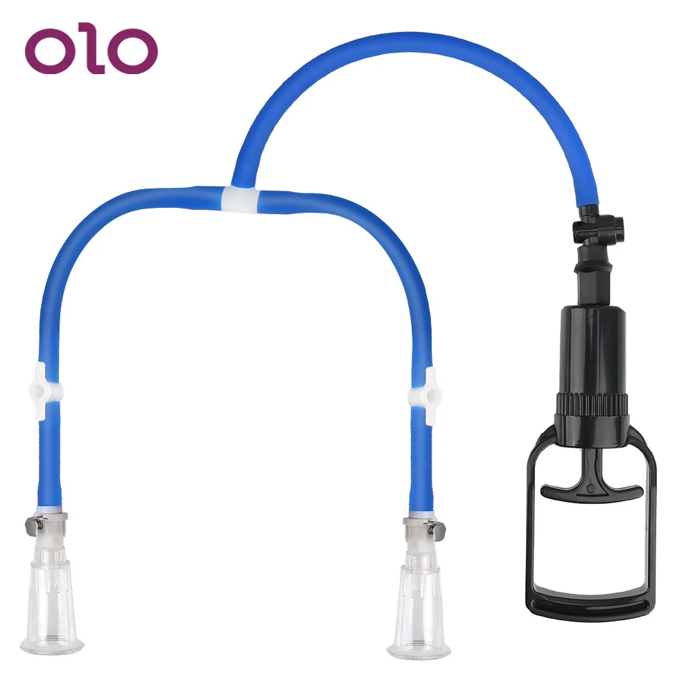 OLO Nipple Enhancement Pump Valve Vacuum Pump Removable Enlarger Sucking Massager Clitoris Enhancement Pump Sex Toys For Woman