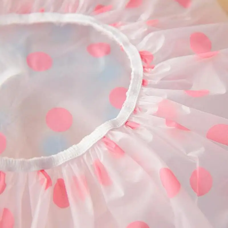 Clear Disposable Plastic Shower Caps Large Elastic Thick Bath Beanie Women Spa Bathing Accessory LX3331