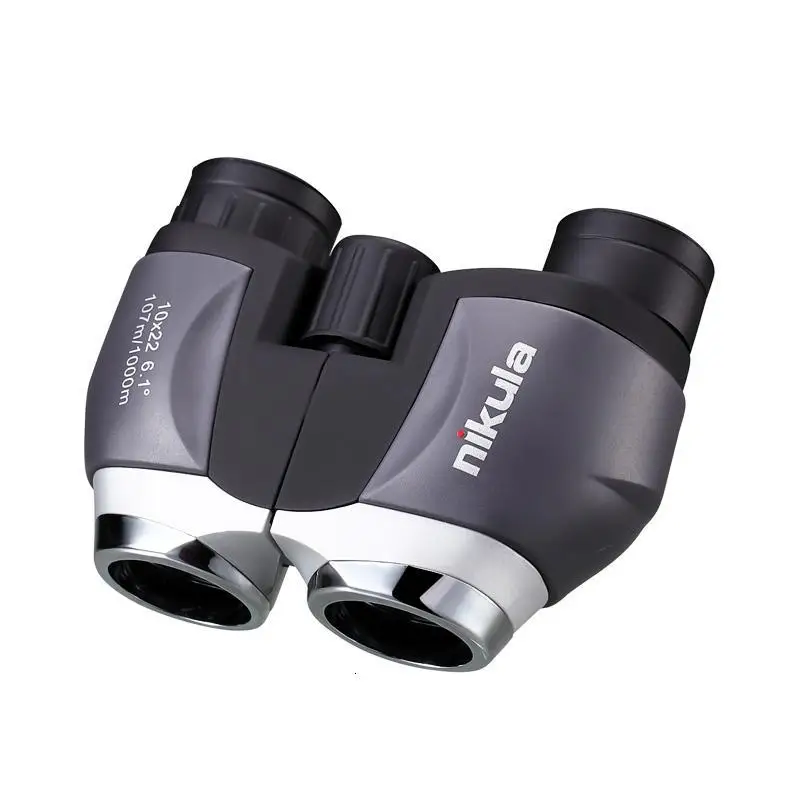 Nikula-Mini Pocket Binoculars, 10x22 Telescope, Waterproof IPX4, Eyepiece & Center Dual Focus for Travel, Camping, Bird watching