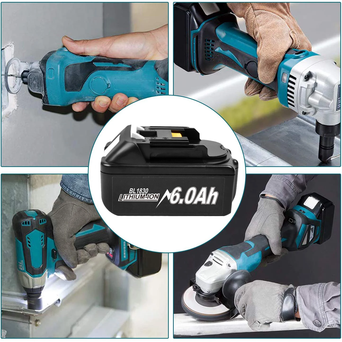 Battool BL1860 Wiederaufladbare 18V 6000mAh Li-Ion Akku für Makita 18v Batterie BL1840 BL1850 BL1830 BL1860B LXT 400