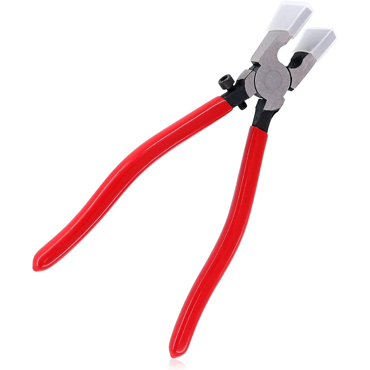 

ZENTEII Key Fob Pliers Tool Metal Glass Flat Jaws Nozzle Running Plier With Adjustable Screw Attach Rubber Tips Hand Tools