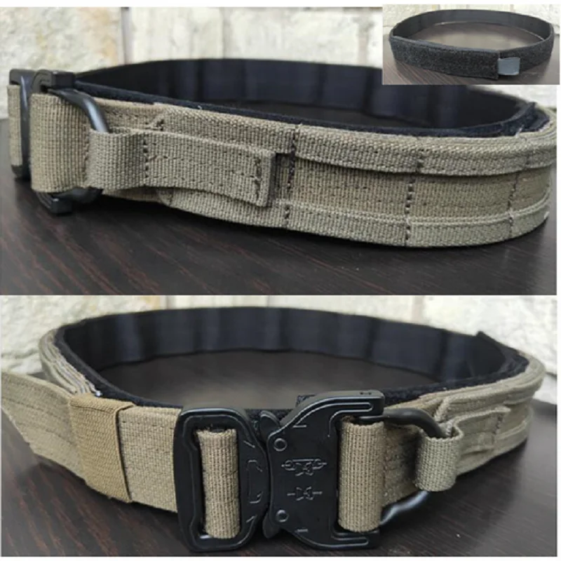 TICAL Tactical MOLLE CS  Military Army Warrior Belt RG Hunting Shooter Belt Double Layer Hard with AK AR M4 AR1magazine Pouches