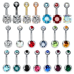 1PC Surgical Steel Navel Earring Belly Piercing Sexy Piercing Ombligo Gem Ear Piercings Navel Earring Body Jewelry Pircings