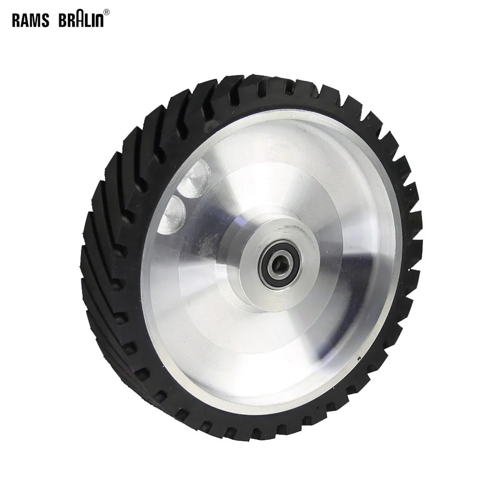 

250*50mm Serrated Rubber Contact Wheel Belt Grinder Polishing Wheel for Abrasive Sanding Belt