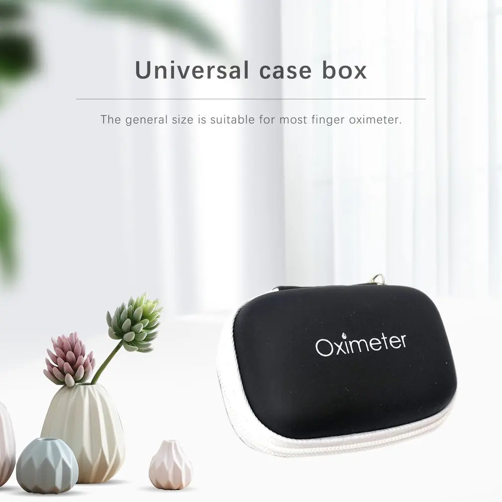 Eva Neutral Oximeter Storage Bag Protection Box Kit Monitor Bag Oximeter Cover Kit Bag Zipper Protection Bag for Finger Oximeter
