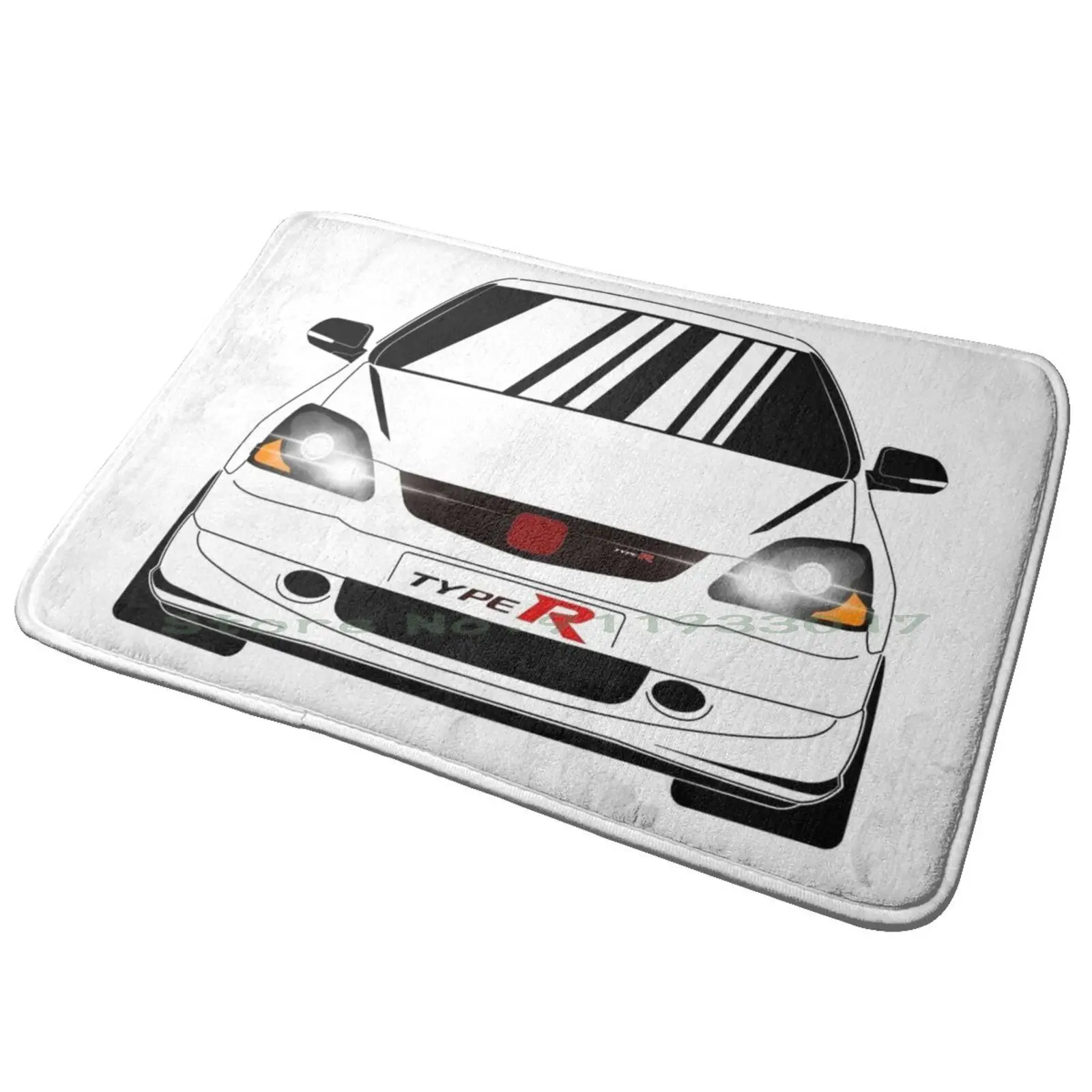 Civic Type R Ep3 Entrance Door Mat Bath Mat Rug Ep3 Typer Civic Rr Vtec Anti-Slip Bedroom Kitchen Foot Mat Floor Carpet