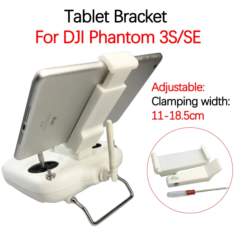 Tablet Bracket For DJI Phantom 3S/SE Drone Remote Controller Adjustable Monitor Mounting Holder 11-18.5cm Clip Stand Accessories