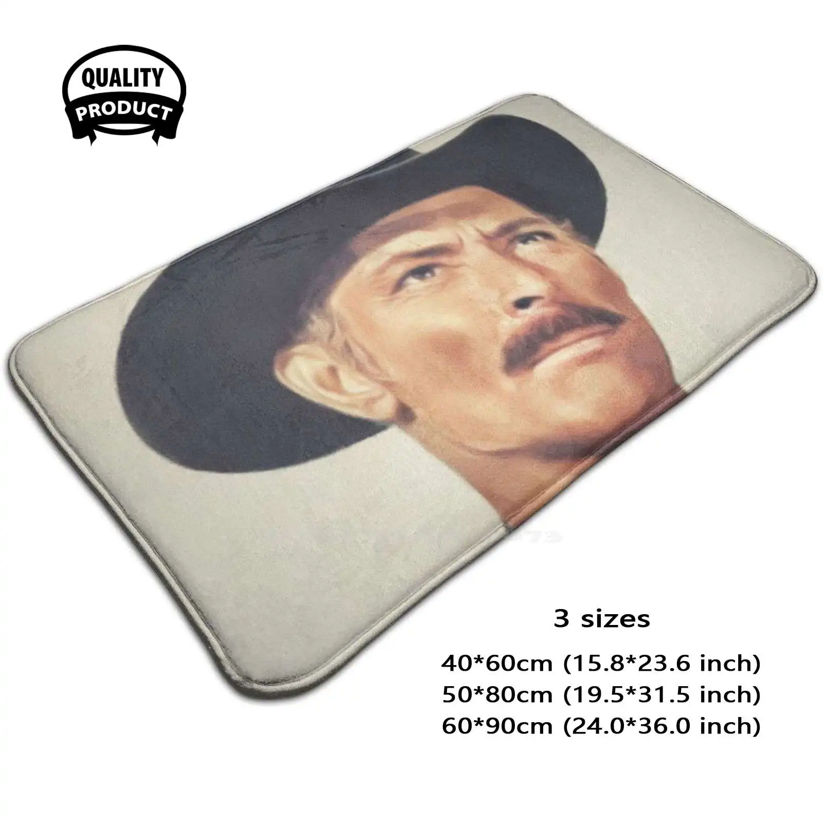 Lee , Vintage Actor Soft Cushion Home Carpet Door Mat Car Rug Van Cleef Actor Actress Movie Film Celebrity Vintage Classic