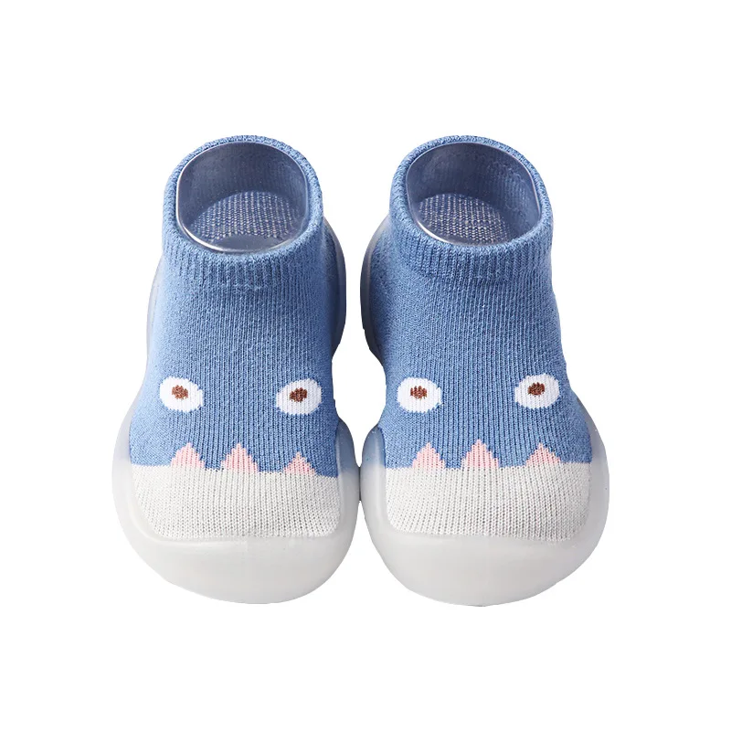 Children Anti-slip Shoes Newborn Baby Boy Girl Cotton Non-slip Floor Socks Rubber Sole Cartoon Indoor Infant Shoes